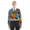 Retro Pattern Abstract Art Colorful Square Cropped Sweatshirt View2