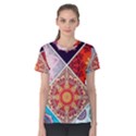 Mandala Pattern Women s Cotton T-Shirt View1