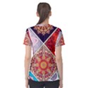 Mandala Pattern Women s Cotton T-Shirt View2