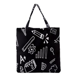 Knowledge Drawing Education Science Grocery Tote Bag by Proyonanggan