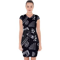 Knowledge Drawing Education Science Capsleeve Drawstring Dress  by Proyonanggan