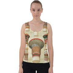 Egyptian Architecture Column Velvet Tank Top by Proyonanggan