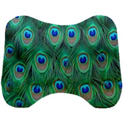 Feather, Bird, Pattern, Peacock, Texture Head Support Cushion by nateshop