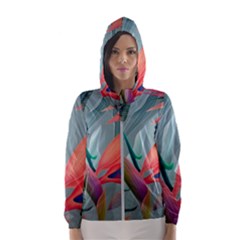 Beauty, Flowers, Green, Huawei Mate Women s Hooded Windbreaker by nateshop