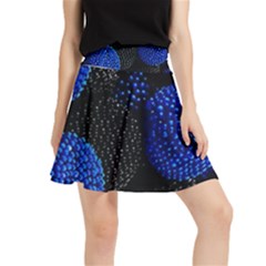 Berry, One,berry Blue Black Waistband Skirt by nateshop