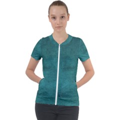 Background Green Short Sleeve Zip Up Jacket by nateshop