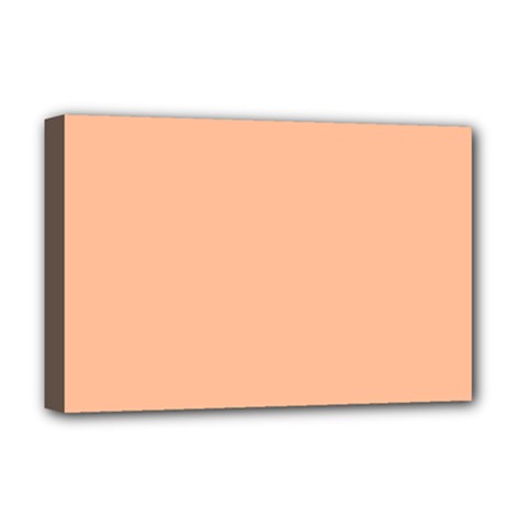 Peach Fuzz 2024 Deluxe Canvas 18  X 12  (stretched) by dressshop