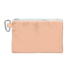 Peach Fuzz 2024 Canvas Cosmetic Bag (medium) by dressshop