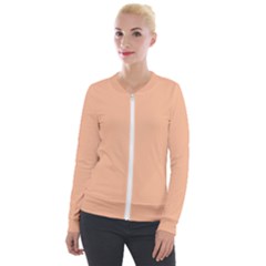 Peach Fuzz 2024 Velvet Zip Up Jacket by dressshop