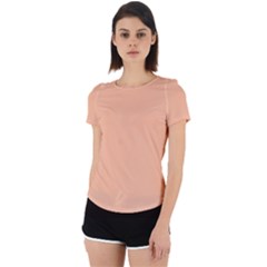 Peach Fuzz 2024 Back Cut Out Sport T-shirt by dressshop