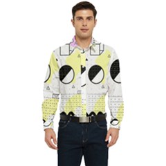 Graphic Design Geometric Background Men s Long Sleeve  Shirt by Grandong
