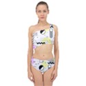 Graphic Design Geometric Background Spliced Up Two Piece Swimsuit View1