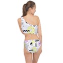 Graphic Design Geometric Background Spliced Up Two Piece Swimsuit View2
