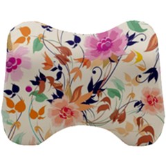 Abstract Floral Background Head Support Cushion by nateshop