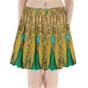 Peacock Feather Bird Peafowl Pleated Mini Skirt View1