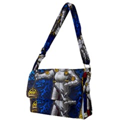 Knight Armor Full Print Messenger Bag (l) by Cemarart