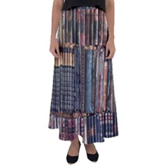 Menton Old Town France Flared Maxi Skirt by Bedest