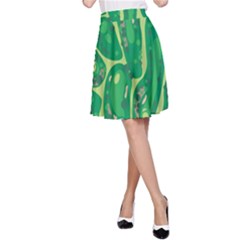 Golf Course Par Golf Course Green A-line Skirt by Cemarart