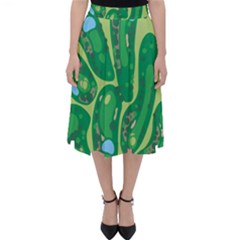 Golf Course Par Golf Course Green Classic Midi Skirt by Cemarart