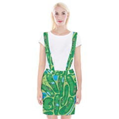 Golf Course Par Golf Course Green Braces Suspender Skirt by Cemarart