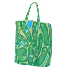 Golf Course Par Golf Course Green Giant Grocery Tote by Cemarart