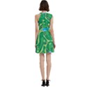 Golf Course Par Golf Course Green Cocktail Party Halter Sleeveless Dress With Pockets View4