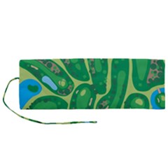 Golf Course Par Golf Course Green Roll Up Canvas Pencil Holder (m) by Cemarart