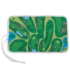 Golf Course Par Golf Course Green Pen Storage Case (s) by Cemarart