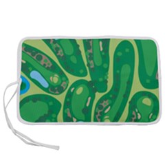 Golf Course Par Golf Course Green Pen Storage Case (m) by Cemarart