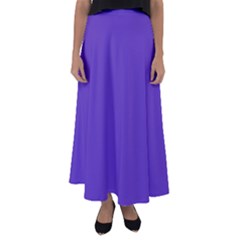 Ultra Violet Purple Flared Maxi Skirt by bruzer