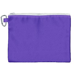 Ultra Violet Purple Canvas Cosmetic Bag (xxl) by bruzer