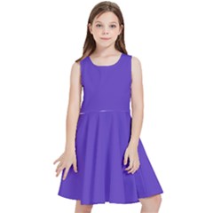 Ultra Violet Purple Kids  Skater Dress by bruzer