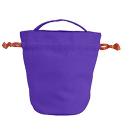 Ultra Violet Purple Drawstring Bucket Bag by bruzer