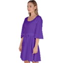 Ultra Violet Purple Velour Kimono Dress View2