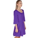 Ultra Violet Purple Velour Kimono Dress View3