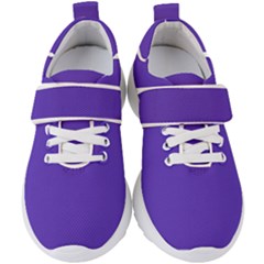 Ultra Violet Purple Kids  Velcro Strap Shoes by bruzer