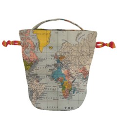 Pyramids Egypt Monument Landmark Sunrise Sunset Egyptian Drawstring Bucket Bag by Proyonanggan