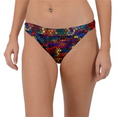 Hexagon Honeycomb Pattern Design Band Bikini Bottoms by Ndabl3x