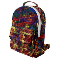 Hexagon Honeycomb Pattern Design Flap Pocket Backpack (small) by Ndabl3x