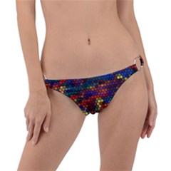 Hexagon Honeycomb Pattern Design Ring Detail Bikini Bottoms by Ndabl3x