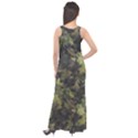 Birds Pattern Colorful Sleeveless Velour Maxi Dress View2