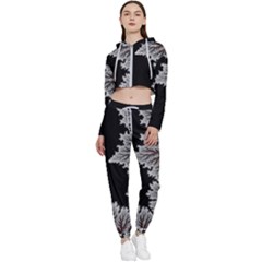 Astrology Surreal Surrealism Trippy Visual Art Cropped Zip Up Lounge Set by Bedest