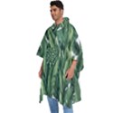 Green banana leaves Men s Hooded Rain Ponchos View2