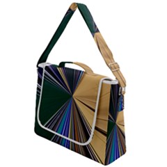 Zig Zag Pattern Geometric Design Box Up Messenger Bag by Cemarart