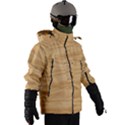 Light Wooden Texture, Wooden Light Brown Background Men s Zip Ski and Snowboard Waterproof Breathable Jacket View3