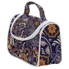 Paisley Texture, Floral Ornament Texture Satchel Handbag by nateshop