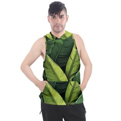 Banana Leaves Pattern Men s Sleeveless Hoodie by goljakoff