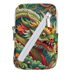 Chinese New Year – Year Of The Dragon Belt Pouch Bag (small) by Valentinaart