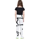 Black And White Swirl Background Kids  Joggers View2