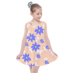 Flowers Pattern Floral Print Kids  Summer Dress by Cemarart